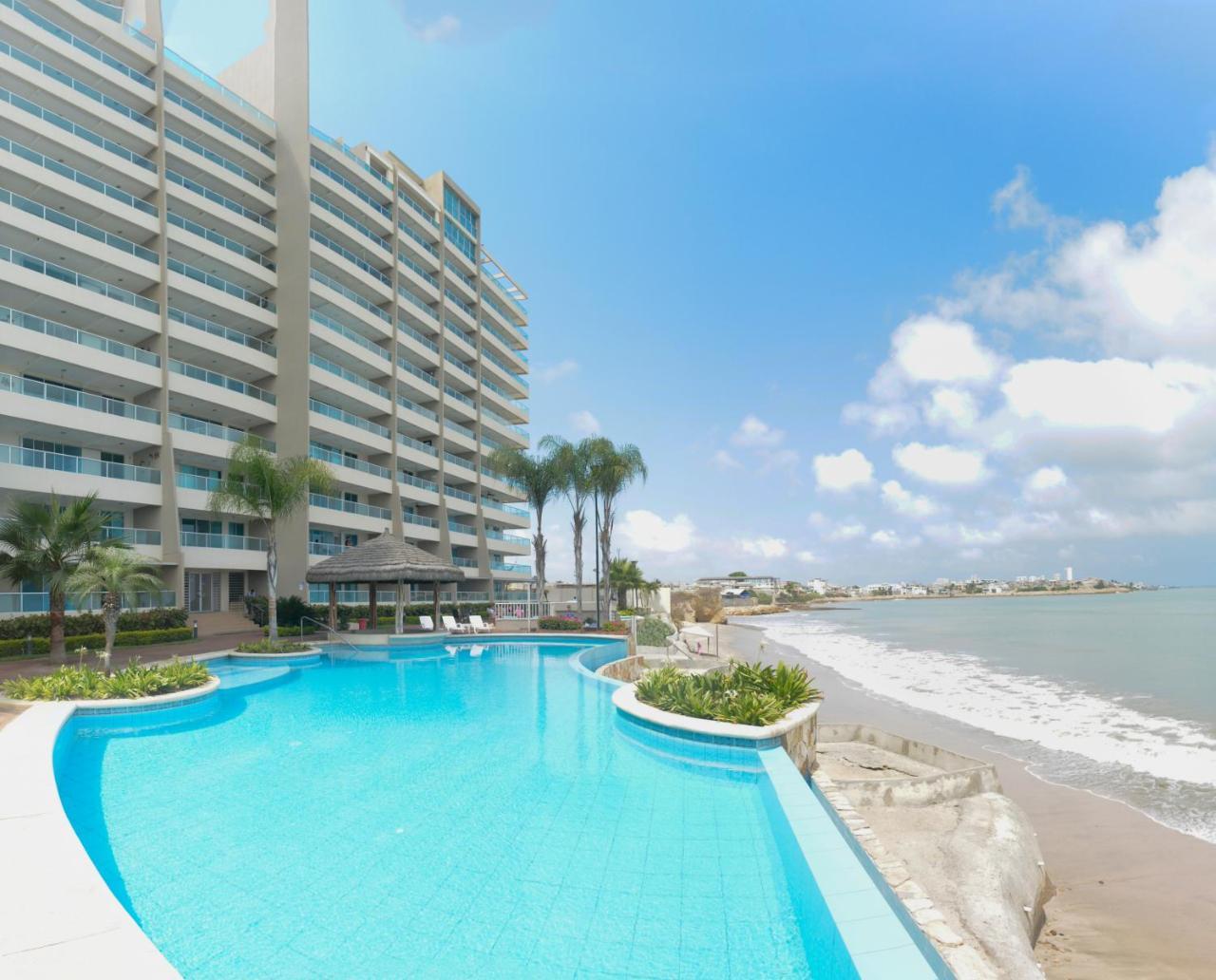 Lindo Departamento Al Pie De Playa Edificio Torre Oceanica Apartment Salinas  Exterior foto